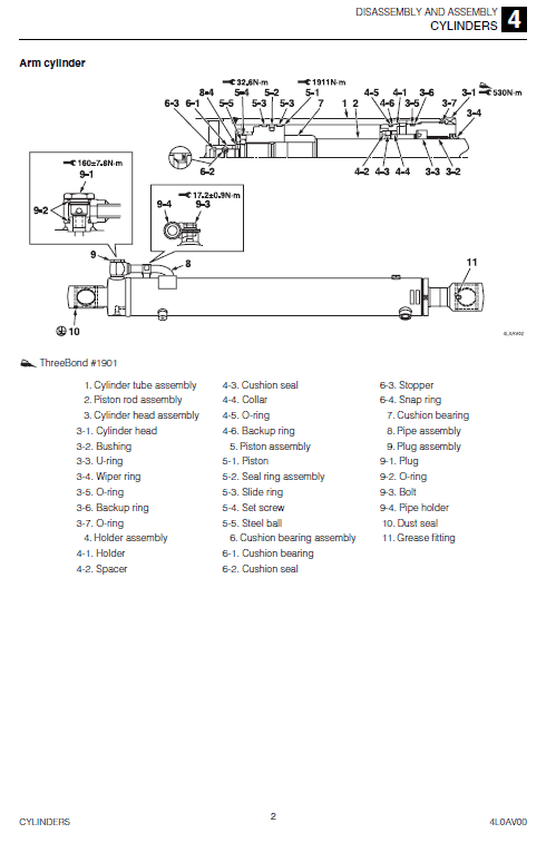 Takeuchi Tb260 Compact Excavator Service Manual