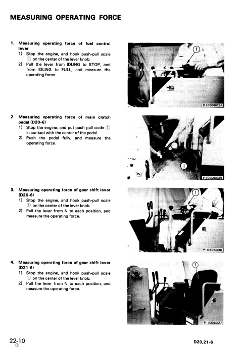 Komatsu D20a-6, D20p-6, D20p-6a, D20pl-6 Dozer Service Manual