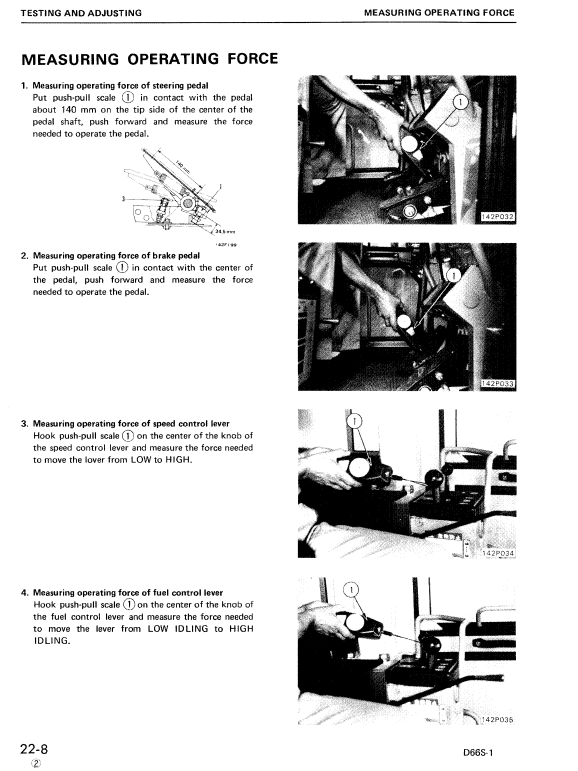 Komatsu D66s-1 Dozer Service Manual