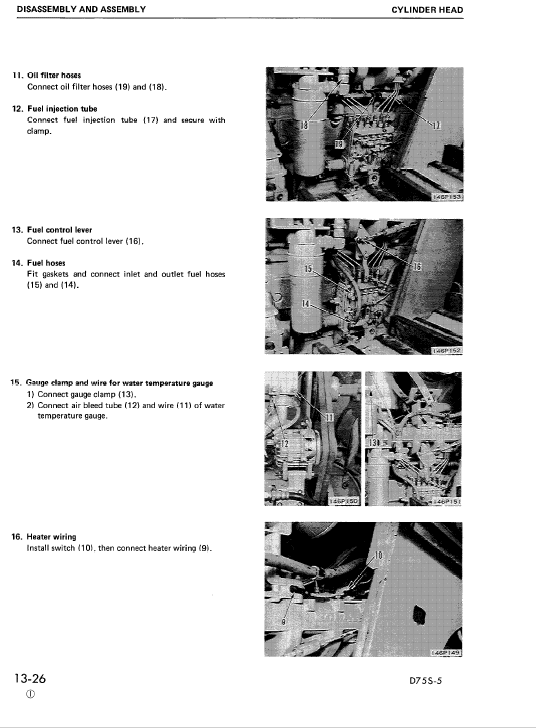 Komatsu D75s-5 Dozer Service Manual