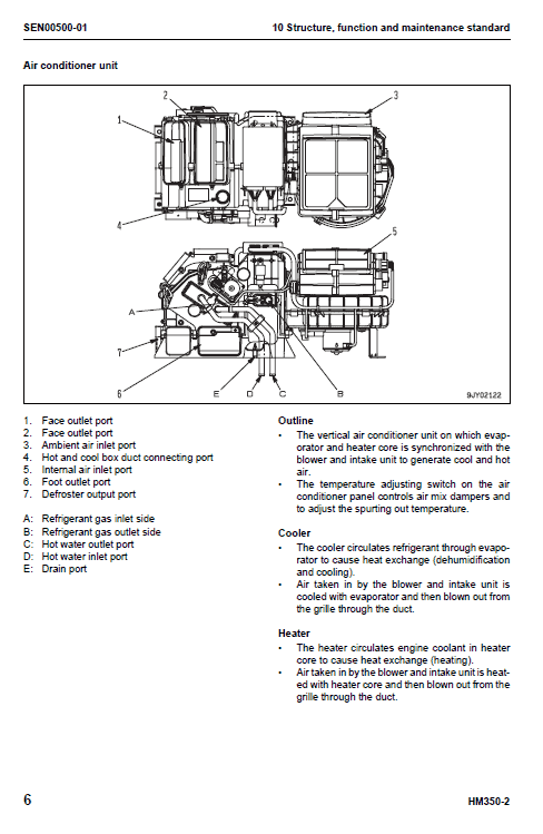 Komatsu Hm350-2 Dump Truck Service Manual