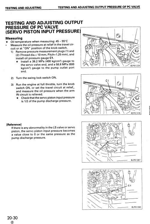 Komatsu Pc128uu-1 And Pc128us-1 Excavator Service Manual