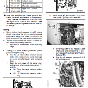 Komatsu Pc138us-8, Pc138uslc-8 Excavator Service Manual