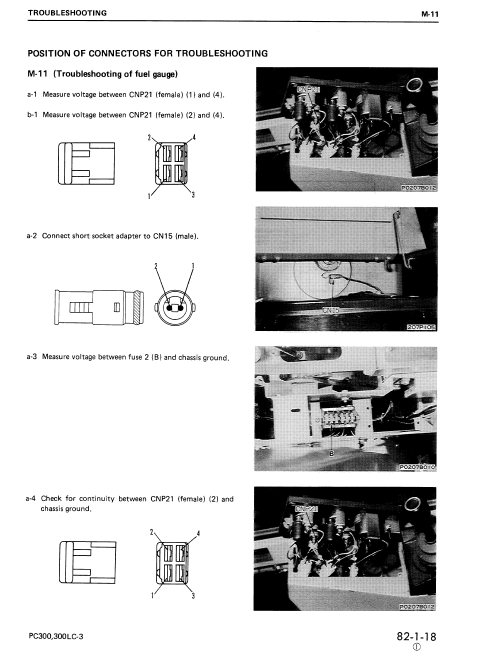 Komatsu Pc300-3, Pc300lc-3, Pc360lc-3 Excavator Service Manual