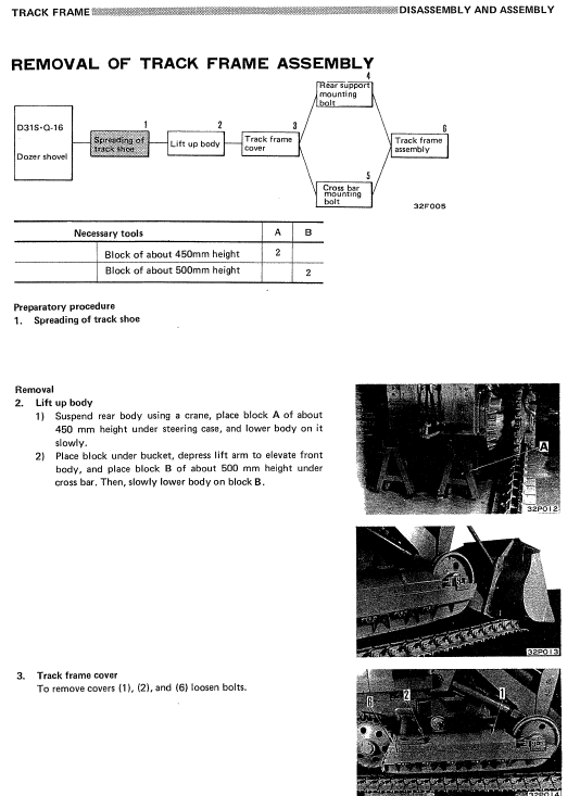 Komatsu D31-16, D31s-16, D31q-16 Dozer Service Manual