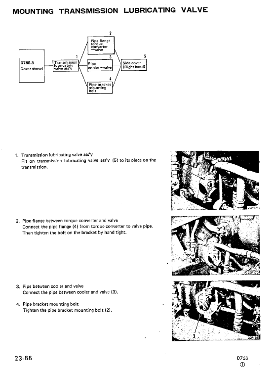 Komatsu D75s-3 Dozer Service Manual