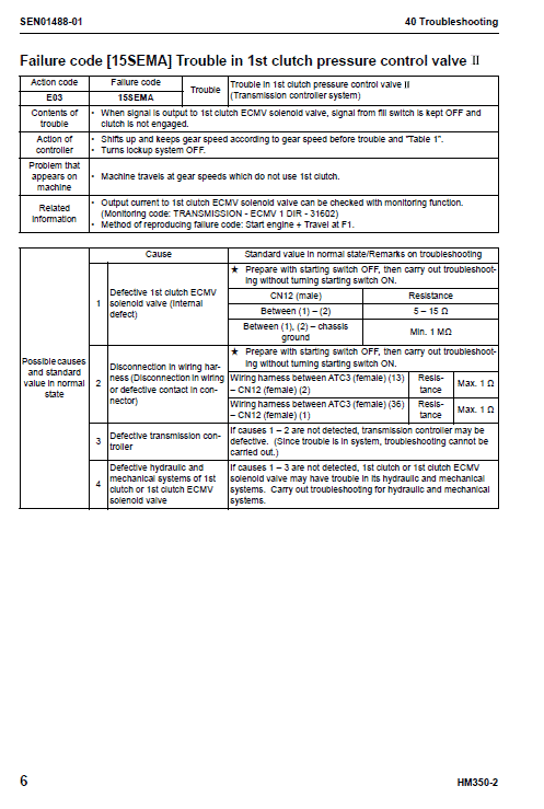 Komatsu Hm350-2 Dump Truck Service Manual