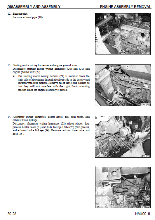 Komatsu Hm400-1l Dump Truck Service Manual