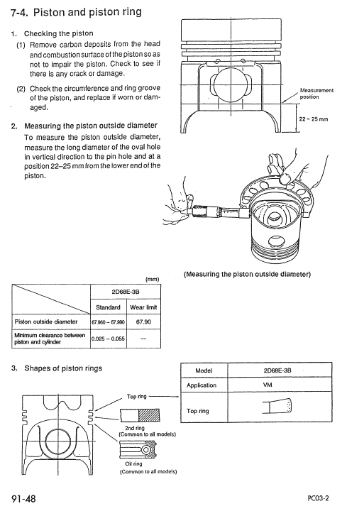 Komatsu Pc03-2 Excavator Service Manual