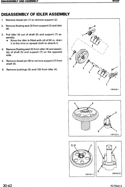 Komatsu PC75UU-2 Excavator Service Manual