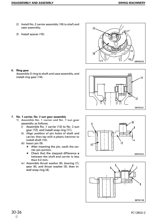 Komatsu Pc128uu-2 Excavator Service Manual