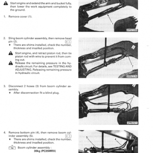 Komatsu Pc27mrx-1, Pc30mrx-1, Pc35mrx-1 Excavator Manual