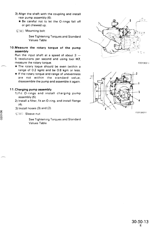 Komatsu Pc60-6, Pc60l-6, Pc90-1 Excavator Service Manual