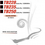 Takeuchi Tb235 Compact Excavator Service Manual