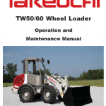 Takeuchi Tw50 Wheel Loader Service Manual