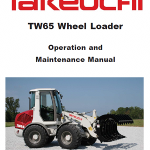 Takeuchi Tw65 Wheel Loader Service Manual