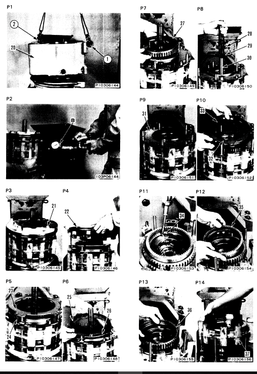 Komatsu D20a-6, D20p-6, D20p-6a, D20pl-6 Dozer Service Manual