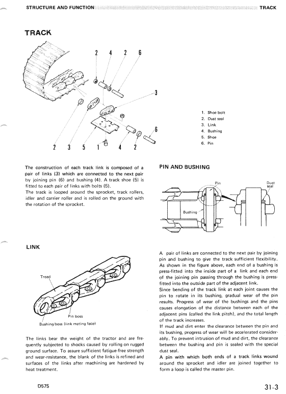 Komatsu D57s-1 Dozer Service Manual