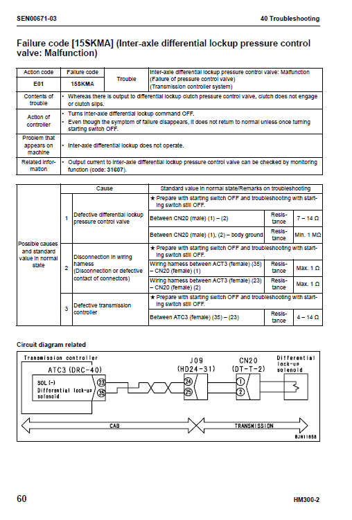 Komatsu Hm300-2 Dump Truck Service Manual