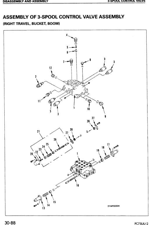 Komatsu Pc75uu-2 Excavator Service Manual