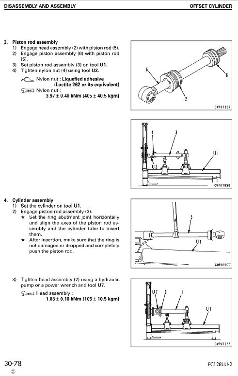 Komatsu Pc128uu-2 Excavator Service Manual