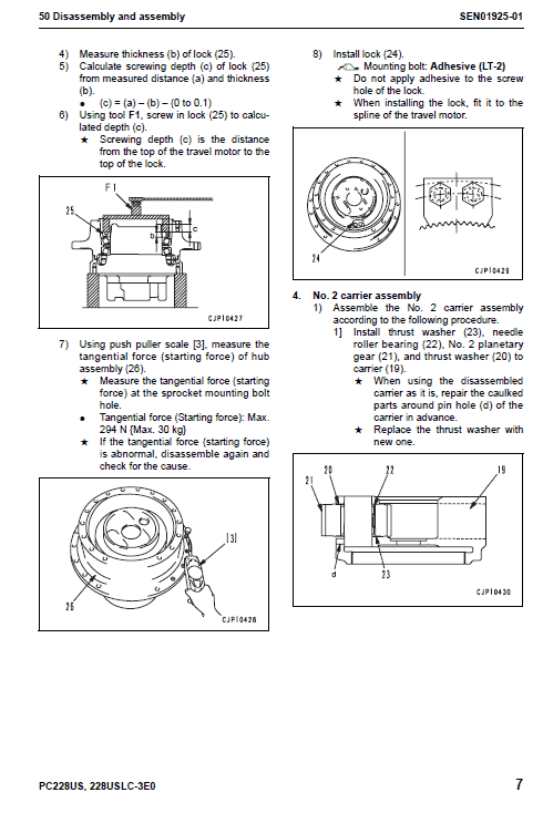 Komatsu Pc2288us-3e0 And Pc2288uslc-3e0 Excavator Manual