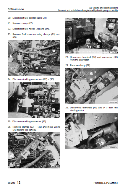 Komatsu Pc45mr-3, Pc55mr-3 Excavator Service Manual