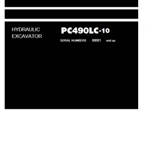 Komatsu Pc490lc-10 Excavator Service Manual