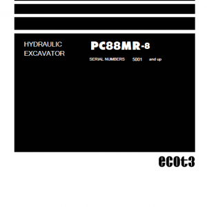 Komatsu Pc88mr-8 Excavator Service Manual