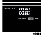 Komatsu Gd555-5, Gd655-5, Gd675-5 Grader Service Manual