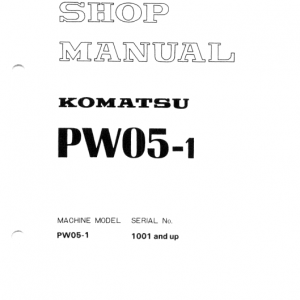 Komatsu Pw05-1 Excavator Service Manual