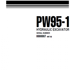 Komatsu Pw95-1 Excavator Service Manual