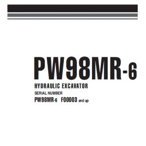 Komatsu Pw98mr-6 Excavator Service Manual