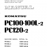 Komatsu Pc100-2, Pc100l-2, Pc120-2 Excavator Service Manual