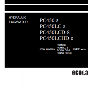 Komatsu Pc450-8, Pc450lc-8 Excavator Service Manual