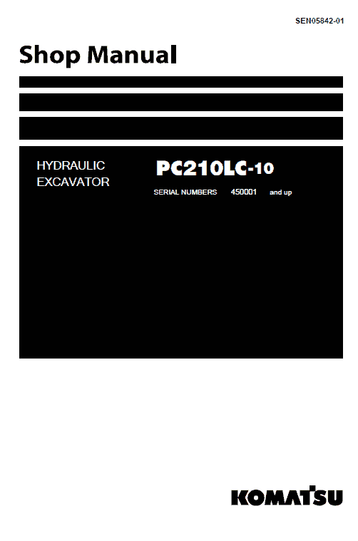 Komatsu Pc210lc-10 Excavator Service Manual