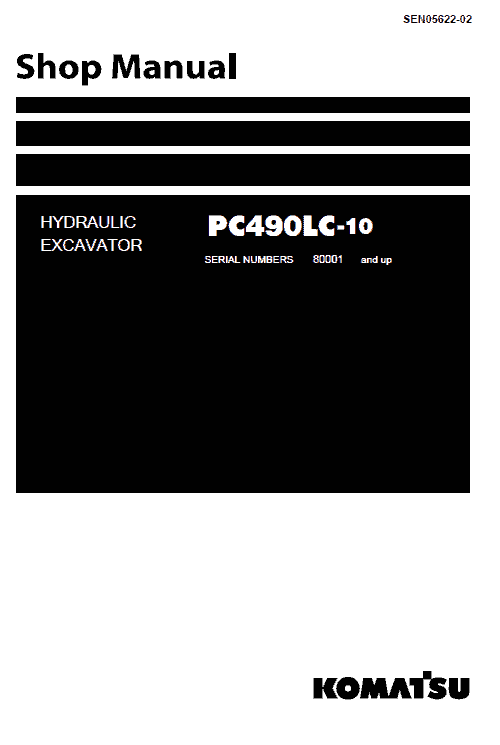 Komatsu Pc490lc-10 Excavator Service Manual