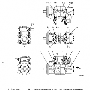 Komatsu Pc1100-6, Pc1100sp-6, Pc1100lc-6 Excavator Manual