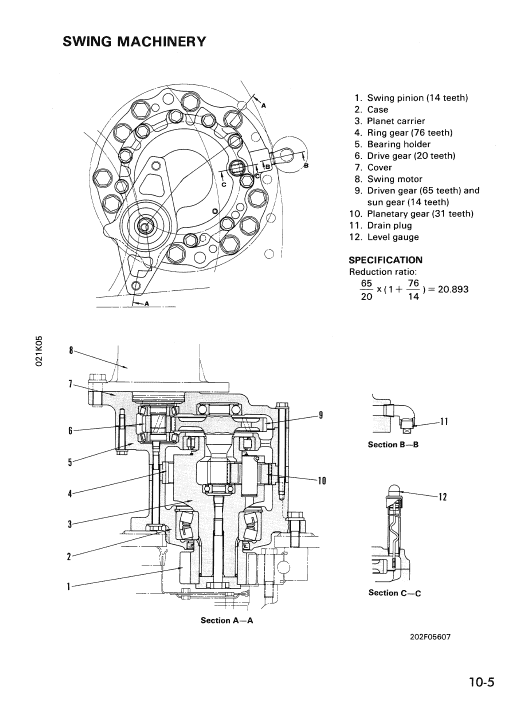 Komatsu Pc150lc-5 Excavator Service Manual