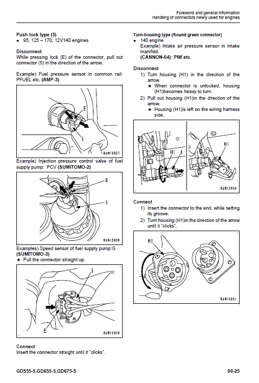 Komatsu Gd555-5, Gd655-5, Gd675-5 Grader Service Manual