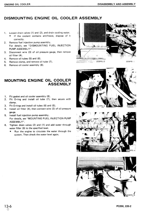 Komatsu Pc200-2, Pc200lc-2, Pc220-2, Pc220lc-2 Excavator Manual