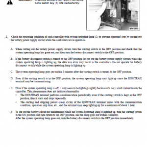 Komatsu Pc290lc-10 Excavator Service Manual