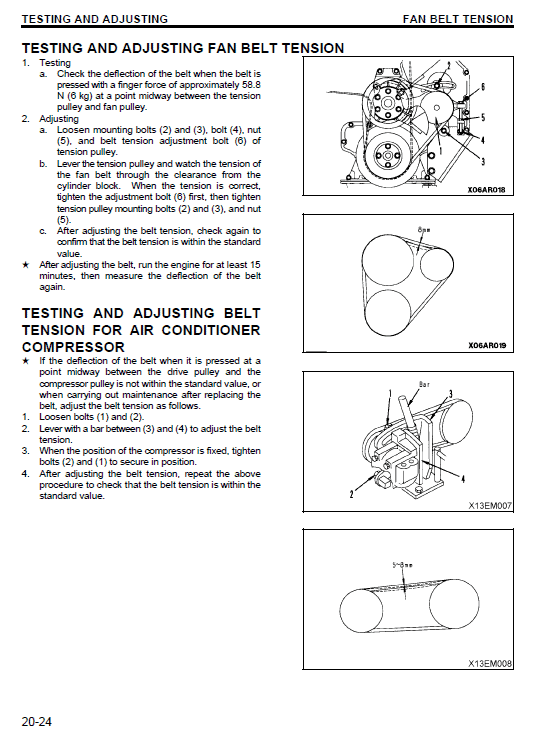 Komatsu Pc200z-6le Excavator Service Manual