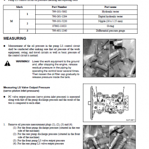 Komatsu Pc300lc-7e0, Pc300hd-7e0 Excavator Service Manual