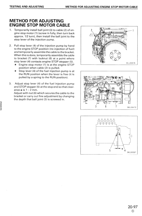 Komatsu Lw250-5 Crane Service Manual