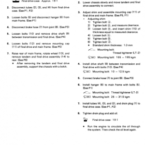 Komatsu Gd621, Gd622, Gd623, Gd625 Motor Grader Service Manual