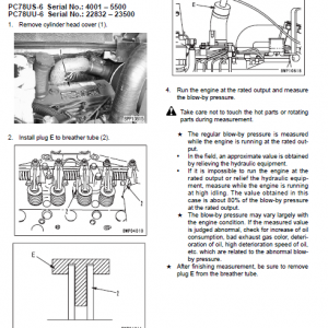 Komatsu Pc78uu-6, Pc78us-6 Excavator Service Manual