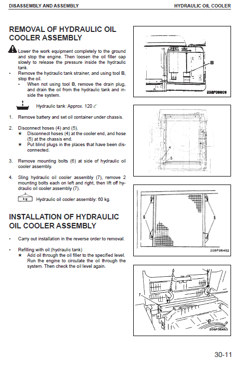 Komatsu Pc160-6k, Pc180lc-6k, 180nlc-6k Excavator Manual