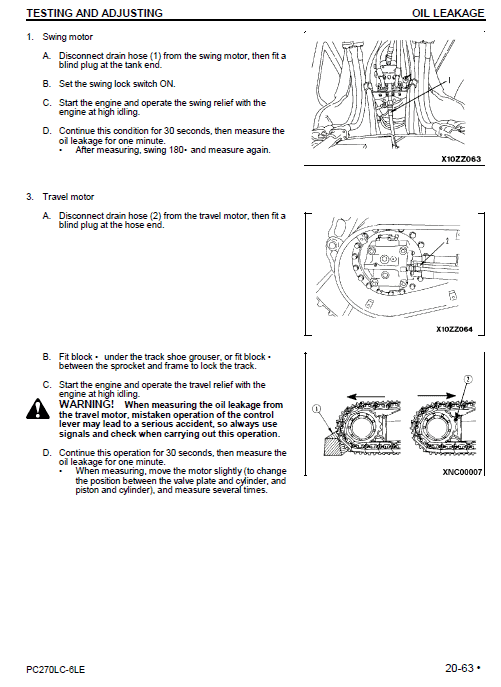 Komatsu Pc270lc-6le Excavator Service Manual