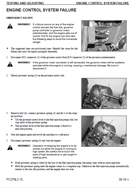 Komatsu Pc270lc-7l Excavator Service Manual